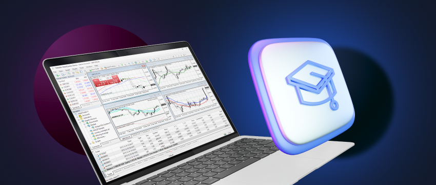 Picture of forex trading software featuring Metatrader 4 for beginners.