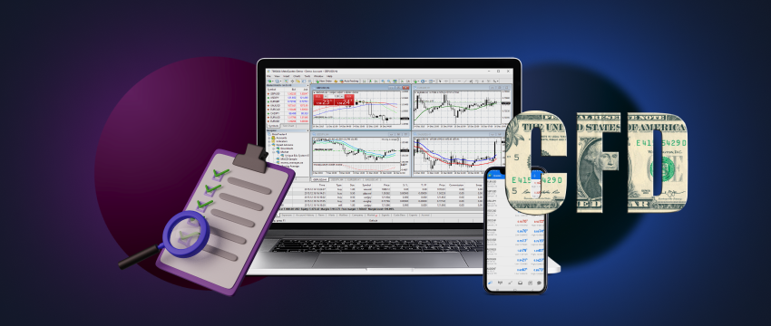 A guide on making money with CFD trading using MT4 on mobile and laptop devices, showcasing strategies and tools.