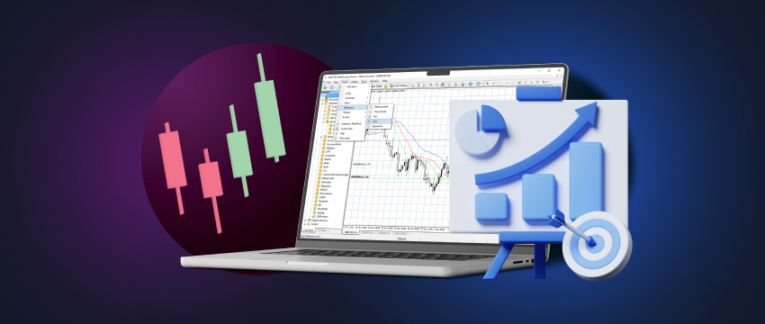 An informative graphic showcasing beginner-friendly forex trading tips, focusing on chart analysis and effective trading techniques.