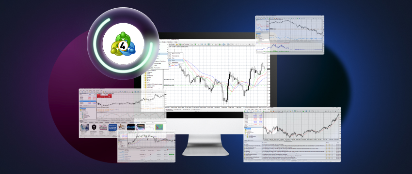 A computer monitor displaying multiple trading charts, illustrating market trends and data analysis for trading platforms.